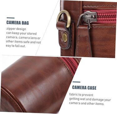 Водонепроникний чохол для об'єктивів камери Garneck: захист від подряпин та пилу, легкий у відкритті та закритті, для зберігання об'єктивів та аксесуарів, міцний, 11.5x8x8 см