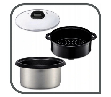 Електрична каструля Tefal Classic RK1038, 700 Вт, 5 л, чорна