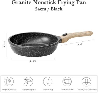 Сковорода RIOVARM 30 см з нержавіючої сталі з антипригарним покриттям для індукційних плит. Сковорода-вок з нержавіючої сталі з ручкою, підходить для всіх типів плит, можна мити в посудомийній машині та використовувати в духовці. Сковорода для омлетів, тр