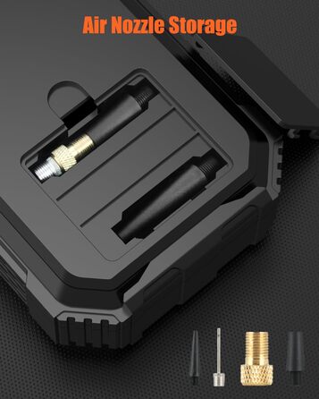 Powerbank Eigotrav Starthilfe: пусковий пристрій для авто 6000A, 12V, 150 PSI компресор, LED, LCD, сріблястий (до 7.5L бензин, 6L дизель)