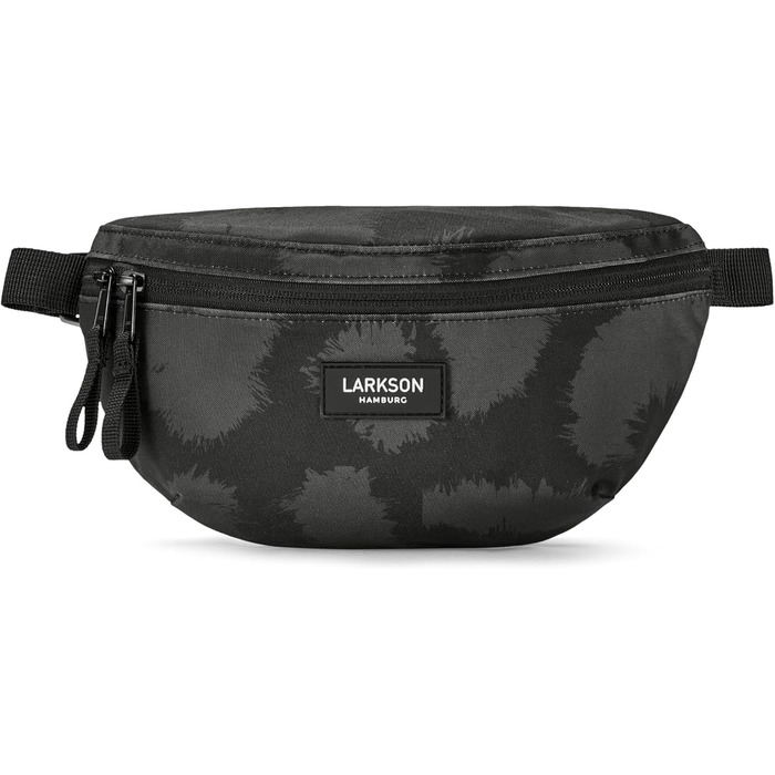 Поясна сумка LARKSON для жінок та чоловіків, м'ятного кольору, модель Finn - для спорту, активного відпочинку, міста, фестивалів. Стильна сумка через плече з водонепроникним покриттям (сірий леопардовий)