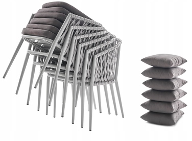 Комплект стіл та стільці MAT-COMPANY metal EXCLUSIV, сірий