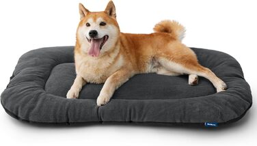 Килимок для собак BEDSURE: м'який, миючий, 74x46 см, сірий. Підходить для собак середніх розмірів.