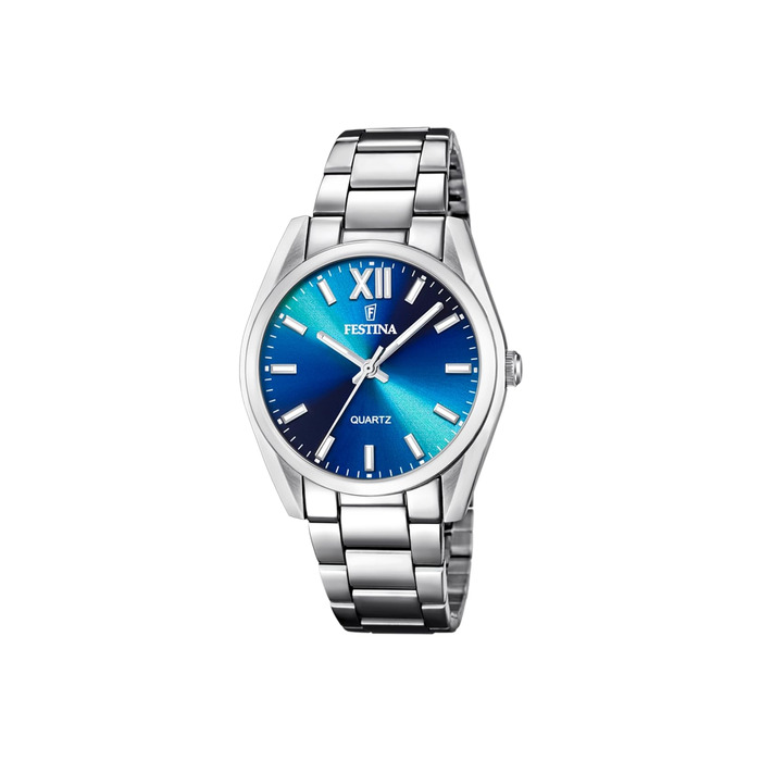 Жіночий аналоговий годинник Festina Boyfriend Collection F20622, сталь 316L, кварцовий механізм, мінеральне скло, водонепроникність 5 ATM, сріблястий