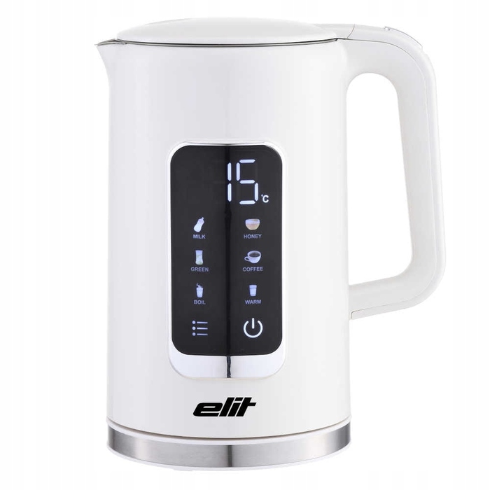 Електричний чайник Elit CoolTouch 1.7WH, 2200 Вт, 1.7 л, білий
