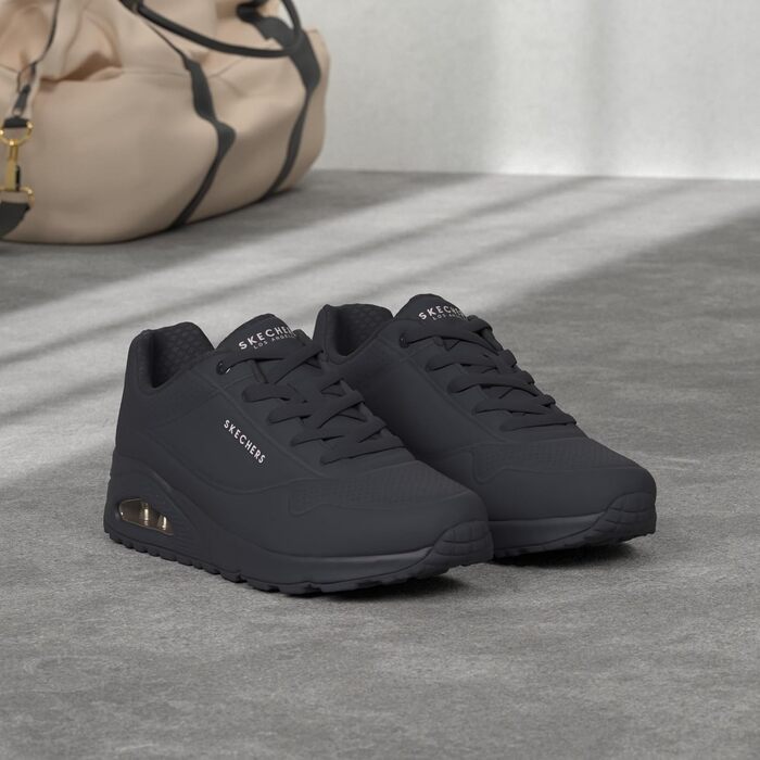 Кросівки Skechers UNO Stand On Air для жінок, чорні, розмір 39.5 EU, матеріал: Durabuck, Mesh