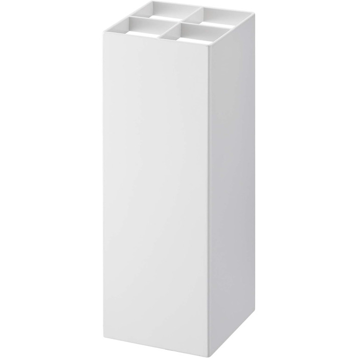 Yamazaki 2814 PLAIN Wardrobe, white, steel/wood, minimalist, 28 x 28 x 177 cm (White, Bundle with umbrella stand, One Size)
