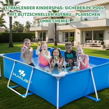 Басейн сталевий каркасний 110x110x35 см, блакитний - для саду та відпочинку