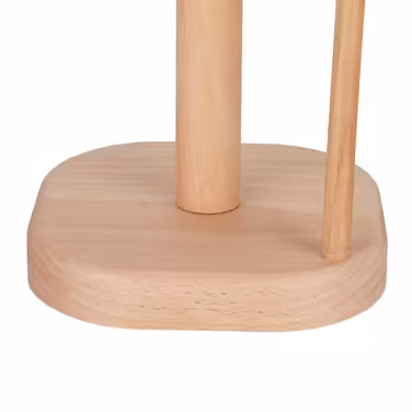 Relaxdays Wooden Square Kitchen Roll Holder