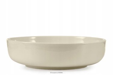 Обідній сервіз Konsimo Victo, бежевий глянцевий, набір тарілок на 6 осіб (12 предметів)