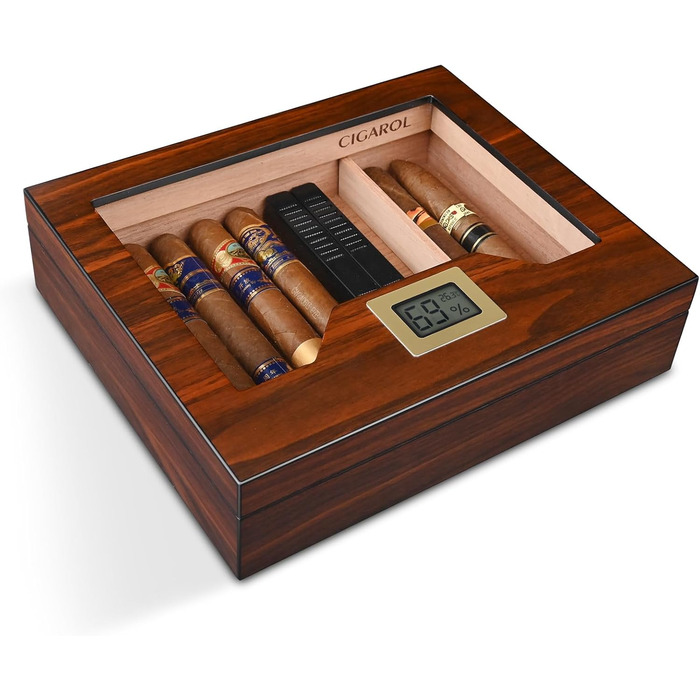 Вологозберігаючий вологомір для сигар ручної роботи на 25-35 сигар - ідеальний подарунок для чоловіків