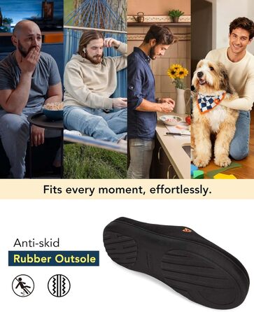 Чоловічі халапи VeraCosy з пам'яті піни, двоколірні, 40/41 EU, сірий/блакитний