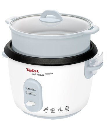 Мультиварка Tefal RK8121 45 в 1 з LCD-дисплеєм, 5л, нержавіюча сталь – для рису, каш, супів та інших страв