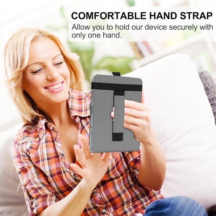 Захисний чохол для Kindle/Kobo/Tolino/Pocketbook/Sony eReader 6-6.8-7 дюймів з ручкою