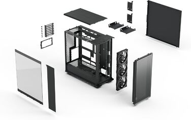 Корпус для ПК Fractal Design Meshify 2 White: Скло, RGB, 3 вентилятори, ATX/mATX/ITX