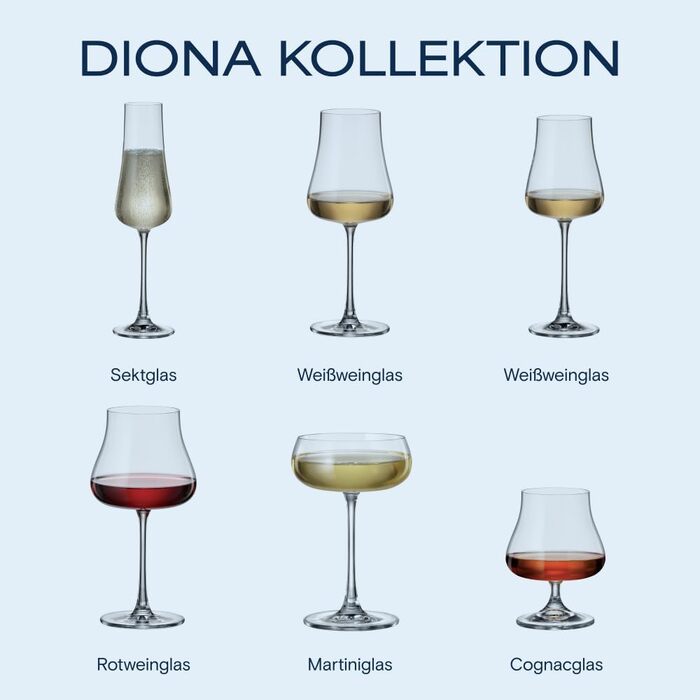 Набір коктейльних склянок Crystal Bohemia (6 шт), 300 мл, миючі в посудомийній машині, стійкі до подряпин, довговічні - розкішні склянки з кришталю, ідеальні для коктейлів, лонгдрінків та стильних заходів