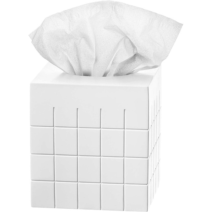 Набір аксесуарів для ванної кімнати, 6 предметів: дозатор для мила, тримач для зубних щіток, стакан, мильниця, тканинна коробочка та сміттєвий контейнер (елегантний, сучасний)