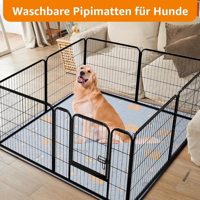 Багаторазові пелюшки для цуценят, 2 шт. - супер вбираючі пелюшки PIPI для собак, неслизькі тренувальні пелюшки для собак для диванів, вольєрів або автокрісел 76x81 см (2 шт.)