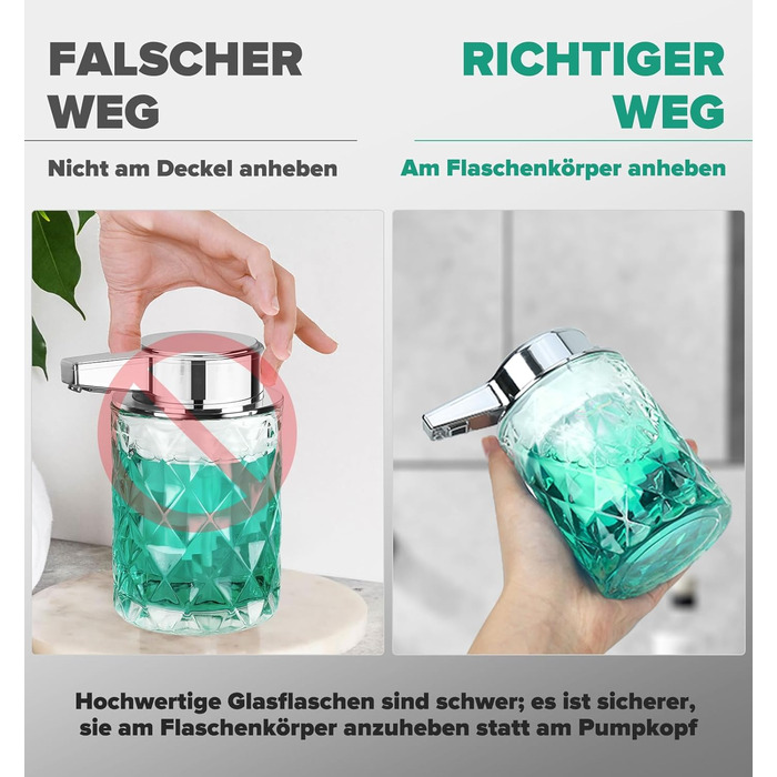 Phneems Automatic Soap Dispenser Glass Electric Soap Dispenser with Sensor 3 Levels Adjustable Soap Dispenser Automatic Dish Soap Dispenser USB Charging IPX5 Waterproof FOR Bathroom Kitchen Gel