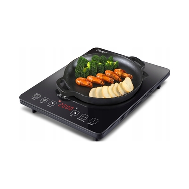Портативна індукційна плита Amzchef SK-20CB16T 2000Вт, чорна