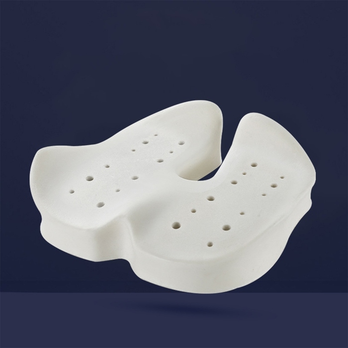 Ортопедична подушка для сидіння з ефектом пам'яті (Memory Foam), профільна, велика — для стільця та крісла