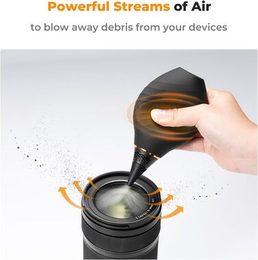 Набір для чищення камери та оптики K&F Concept 10 в 1: DSLR, об'єктиви, мобільні телефони