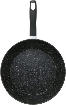 Набір сковорідок 3er – 20см, 24см, 28см – антипригарне покриття, сковорода для смаження – індукційне дно & PFOA-free – чорний гранітний дизайн