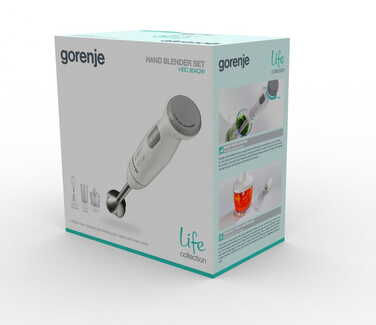 Занурювальний блендер Gorenje HBC804QW, 800 Вт, білий