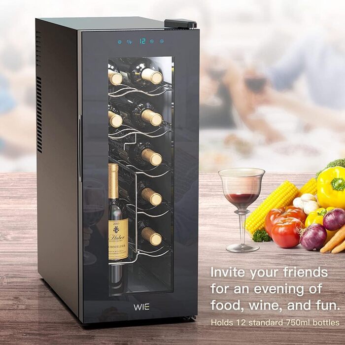 Міні-холодильник для напоїв на 38 літрів з подвійними скляними дверцятами та регульованими полицями. Ідеально для дому, кухні, бару, офісу. Місце для 120 банок соди/пива. Тиха робота, поворотні двері.