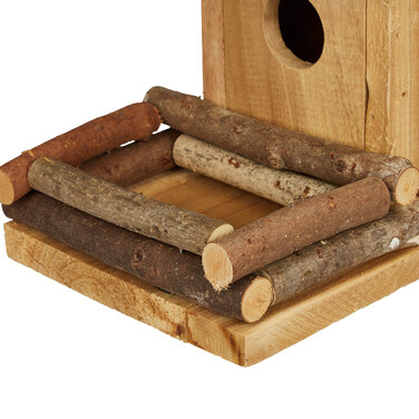 Relaxdays Decorative Birdhouse with Feeding Station