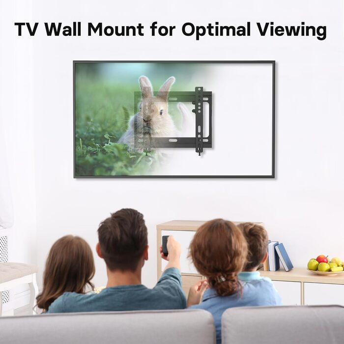 Кріплення для телевізора BONTEC для LED, LCD, OLED, Plasma телевізорів (17-45 дюймів), настінне кріплення, нахил, до 30 кг, VESA 200x200 мм, комплектація: повітряні подушки, кабельні стяжки