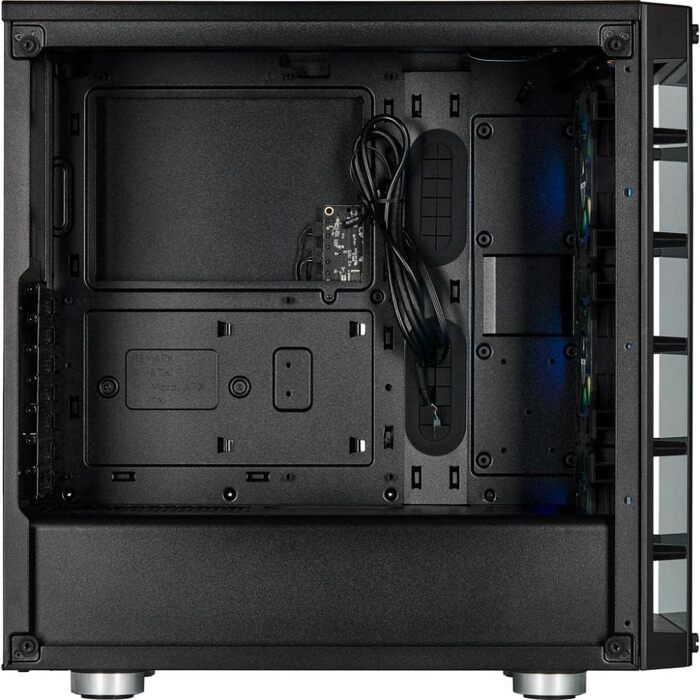 Корпус для ПК Corsair iCUE 465X RGB Mid-Tower ATX, загартоване скло, 3 вентилятори LL120 RGB, білий