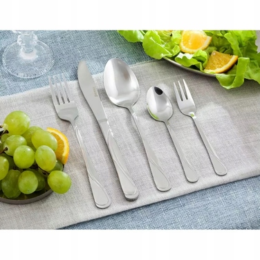 Набір столових приборів Kinghoff на 72 предмети для 12 осіб, метал, глянцевий