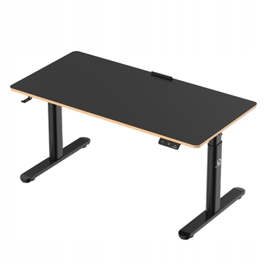 Ігровий стіл Ultradesk Pulsar 120 см, чорний, з електричним регулюванням висоти