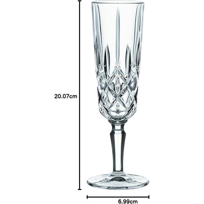 Келихи для шампанського Nachtmann Noblesse, 4 шт, 150 мл, кришталеве скло, німецьке виробництво, можна мити в посудомийній машині