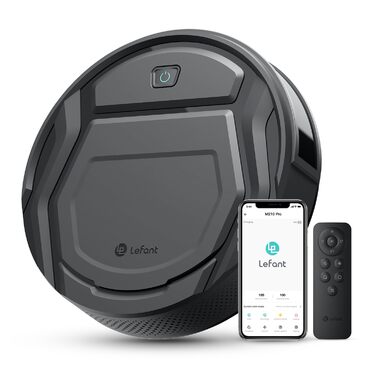 Робот-пилосос LEFANT M210PG з пультом дистанційного керування, 2200Pa, для шерсті тварин, з док-станцією, сумісний з Alexa та керуванням через APP, час роботи 120 хв