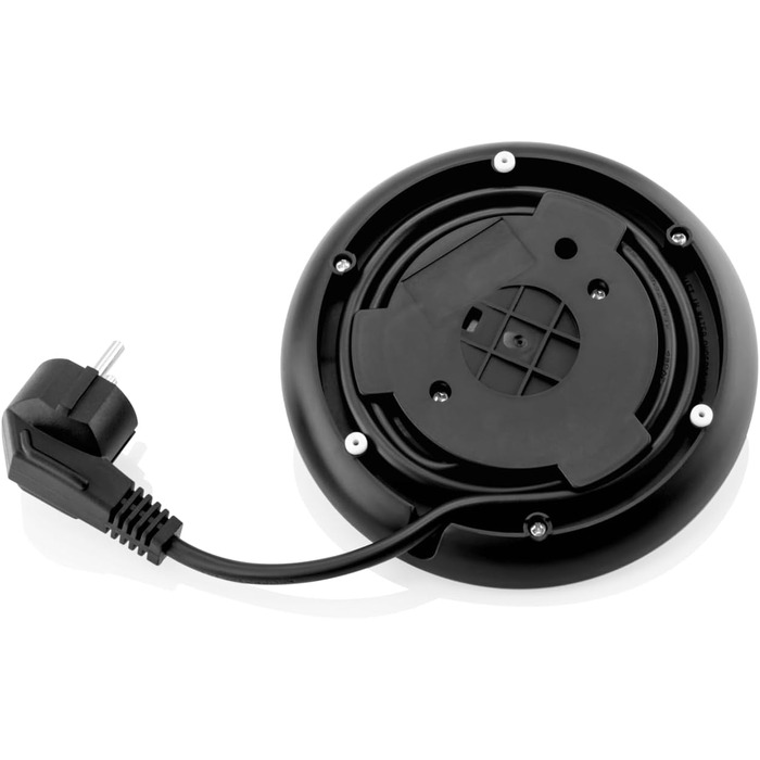 Електричний чайник ETA Storio I, 2200 Вт, 1,7 л, індикатор рівня води, автовимкнення, захист від перегріву, шнур посередині, фільтр, чорний