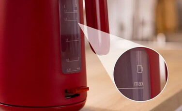 Електричний чайник Bosch MyMoment 1.7л TWK2M164, бездротовий, червоний