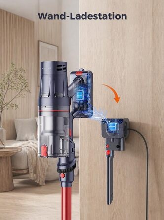 Акумуляторний бездротовий пилосос INTETURE 600W 50KPa, вертикальний стіковий пилосос для килимів та твердих підлог, для збирання шерсті тварин, час роботи 65 хв, золотистий