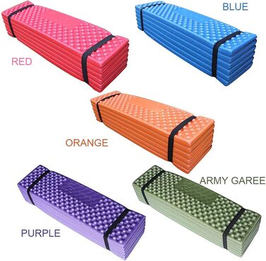 Lixada 190 x 57 cm Camping Mat, Ultralight Foam Camping Mat, Seat, Foldable Beach Mat, Picnic Mat, Sleeping Mat, Outdoor Mattress