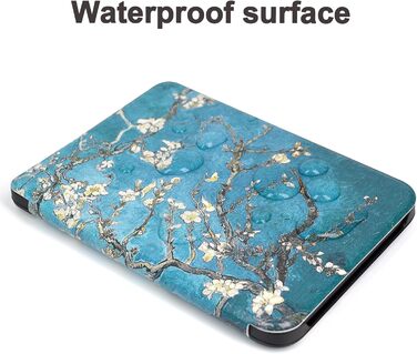 Чохол для електронної книги Tolino Shine Color/Shine 5(2024)/Shine 4(2022) & Kobo Clara Colour | BW | 2E, тонкий захисний чохол з авто-ввімкненням/вимкненням (квітка)