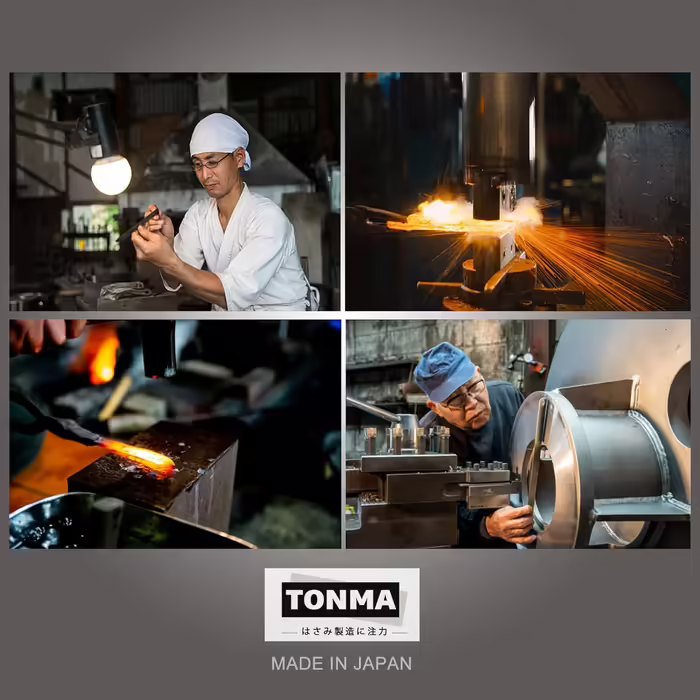 Кухонні ножиці TONMA з Японії, міцна побутова ножиця з японської нержавіючої сталі з мікрозубцями, універсальні гострі ножиці для продуктів і зелені, можна мити в посудомийній машині