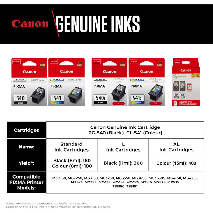 Оригінальний кольоровий картридж Canon CL-541XL FINE XL для принтера
