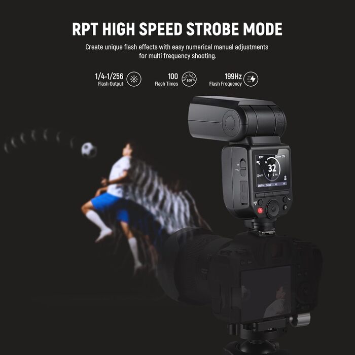 NEEWER Z880-C: Швидкісна спалахувачка Speedlite для Canon/Nikon з моделювальним світлом, TTL/M, HSS 1/8000s, 7.2V/3000mAh, 600 потужність