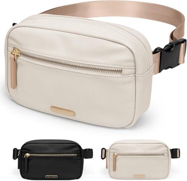 Жіноча бананка на пояс, чоловіча бананка, спортивна бананка, сумка через плече, кросбоді, бананка на регульованому ремінці, бежева, насичений абрикосовий колір, L