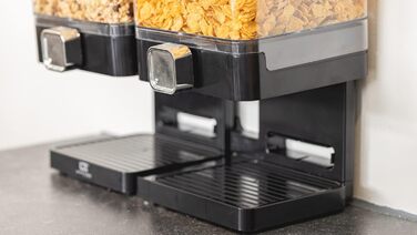 Диспенсер для мюслі, cornflakes та інших круп United Entertainment Luxury - чорний, 34x16.5x31x5 см