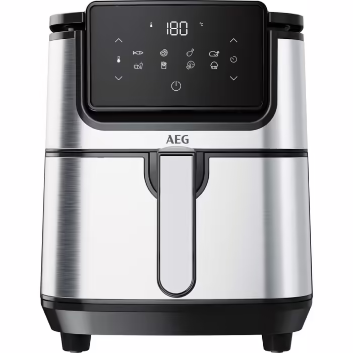 Аерофритюрниця AEG 3,5 л з LED-дисплеєм, 8 програм, нержавіюча сталь, для смаження, грилю, випікання без олії, серія 6000