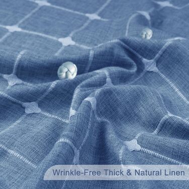 Штора для душу Sage Green - Льняна штора в стилі бохо для ванної кімнати, 72x78 дюймів (183x213 см), з китицями