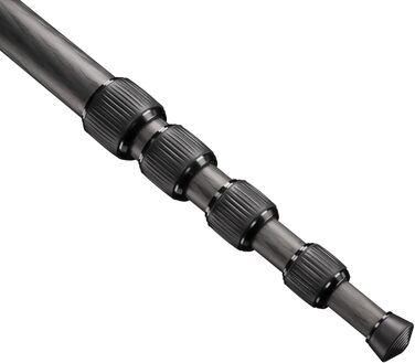 Штатив Mantona Pro One Einbeinstativ з карбону (144см) - чорний. Регулювання висоти, зручна ручка, компактний, з аксесуарами