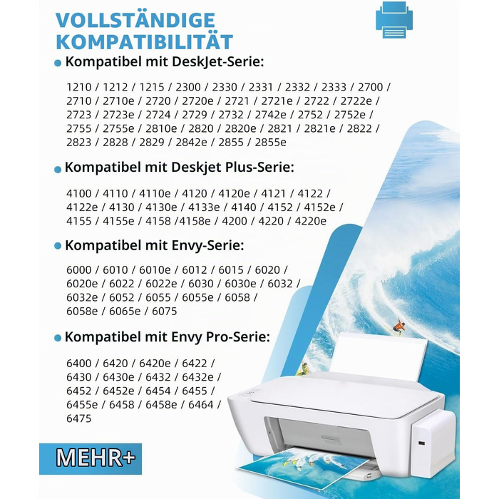 Картриджі для принтера HP 305 XL чорний (комплект 2 шт), сумісні з HP DeskJet 2700, 2710e, 2720e, 2800e, 2810e, 2820e, 4100, 4120, Envy 6000, 6020e, ресурс 750+ сторінок